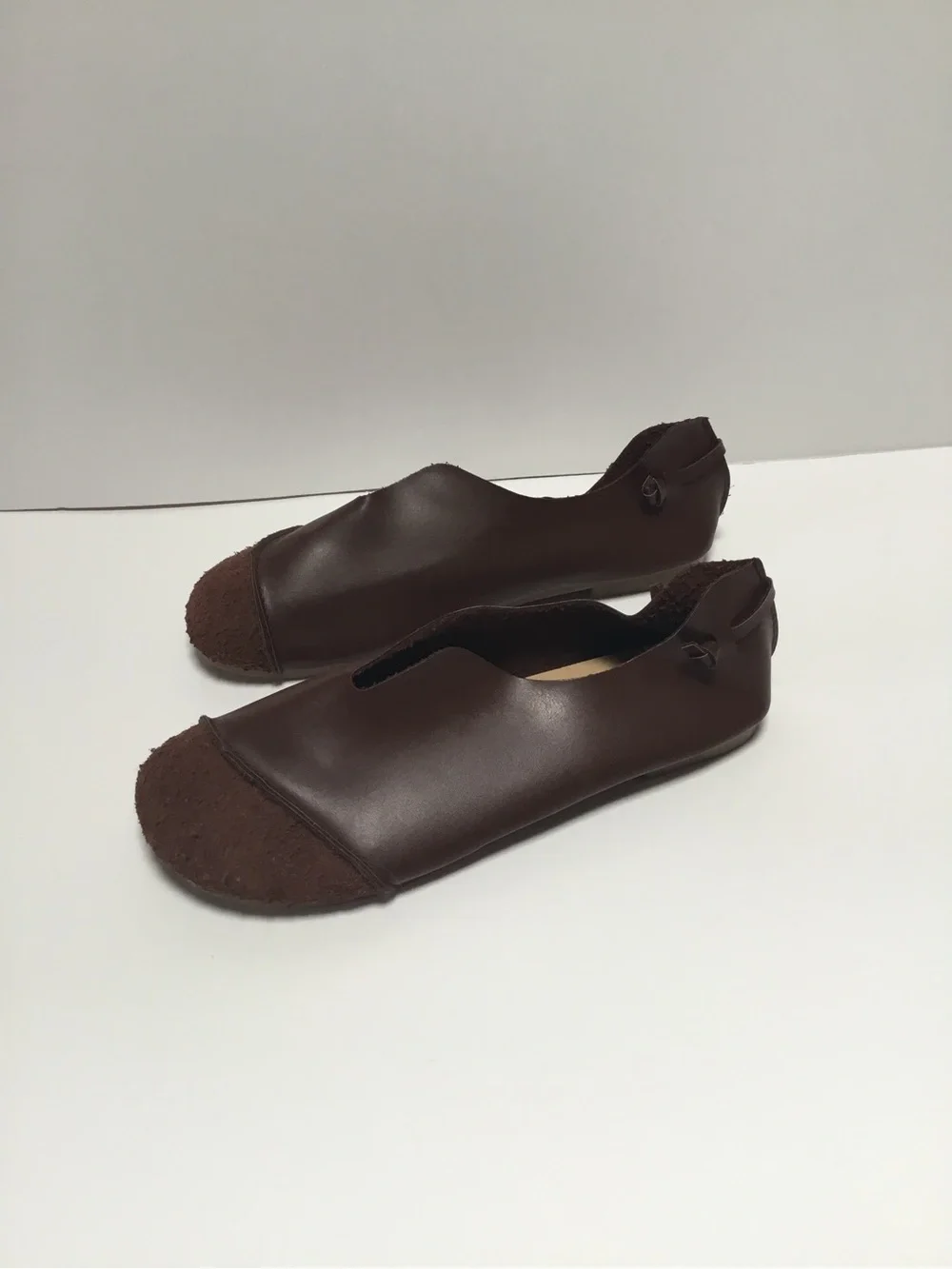 Women’s Brown Leather Slip-On Flats